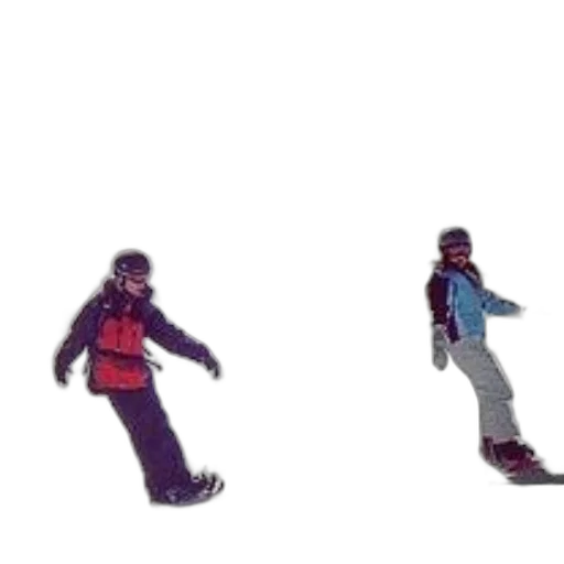 pixel art, concept art, 3d render, anime, snow, two, snowboarders, glide transparent PNG cut-out