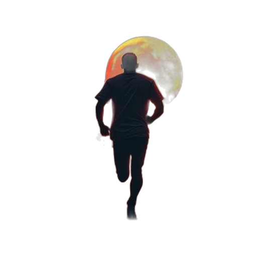 concept art, pixel art, photorealistic, 3d render, outer space, zombie, run, logo transparent PNG cut-out