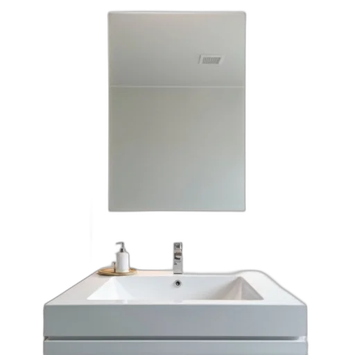 furniture, robot, 3d render, photorealistic, modern, bathroom, large, mirror transparent PNG cut-out