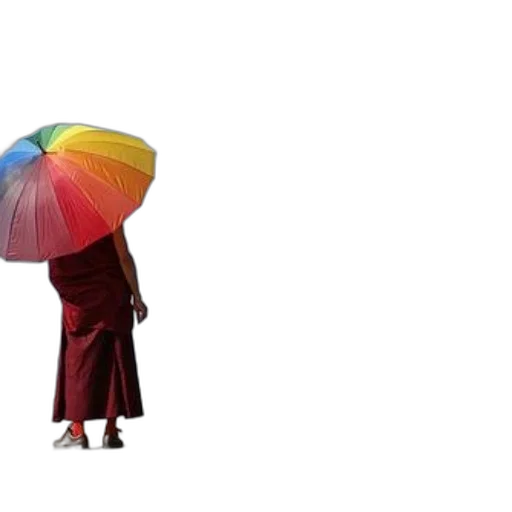 umbrella, dress, hat, staff, concept art, 3d render, photorealistic, rain transparent PNG cut-out