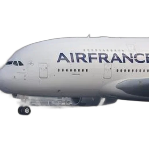 air, france, airplane, seen, runway, logo, prominently, displayed transparent PNG cut-out