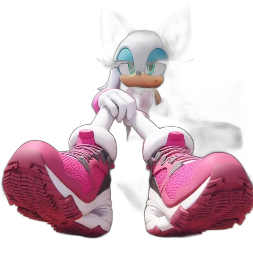 shoes, creature, robot, weapon, 3d render, concept art, vaporwave, cartoon transparent PNG cut-out