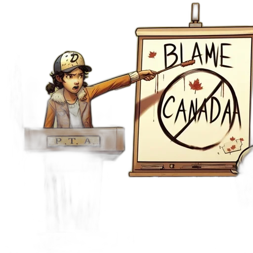 concept art, cartoon, woman, stands, behind, podium, labeled, gesturing transparent PNG cut-out