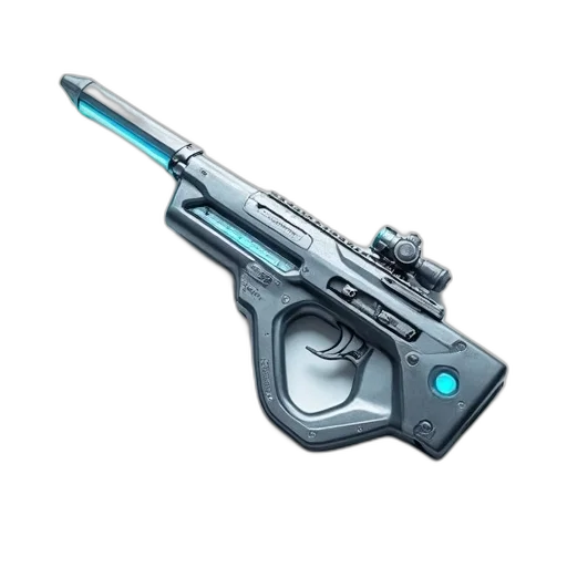weapon, staff, sword, 3d render, concept art, cyberpunk, vaporwave, blue transparent PNG cut-out