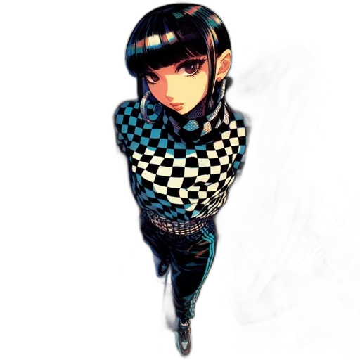 jacket, robot, staff, dress, pixel art, anime, watercolor, comic book art transparent PNG cut-out