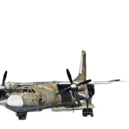 weapon, 3d render, concept art, camouflage-painted, military, aircraft, two, propellers transparent PNG cut-out