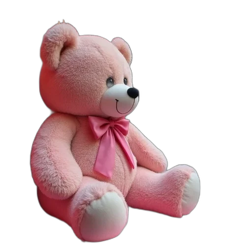 3d render, photorealistic, large, teddy, bear, displayed, store, window transparent PNG cut-out