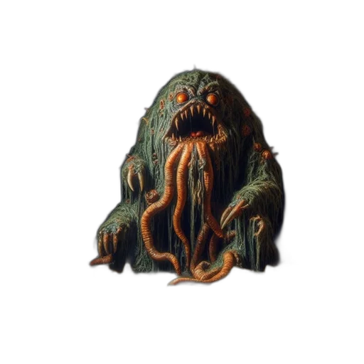 creature, staff, animal, hair, concept art, pixel art, 3d render, fantasy art transparent PNG cut-out