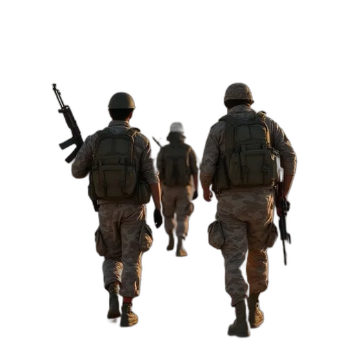 staff, weapon, jacket, hat, concept art, 3d render, pixel art, photorealistic transparent PNG cut-out