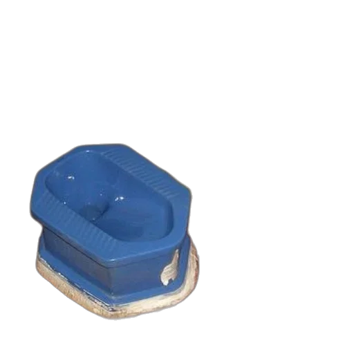 jewelry, bottle, crown, furniture, 3d render, blue, squat, toilet transparent PNG cut-out