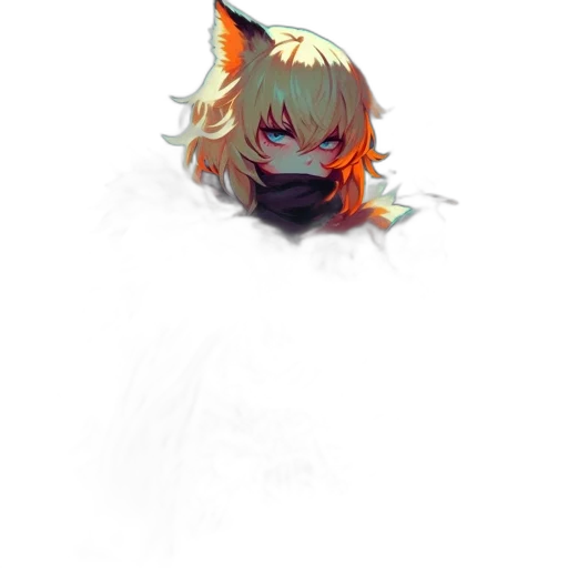 mask, creature, dragon, face, anime, pixel art, concept art, watercolor transparent PNG cut-out