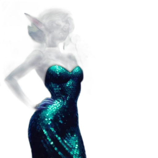dress, crown, concept art, 3d render, fantasy art, pixel art, outer space, underwater transparent PNG cut-out