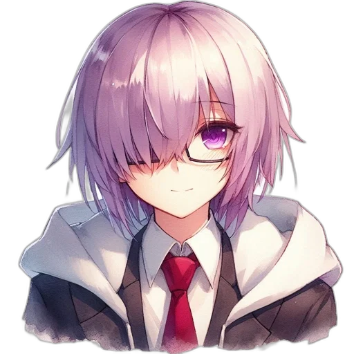 face, jacket, staff, robot, anime, pixel art, cyberpunk, fantasy art transparent PNG cut-out