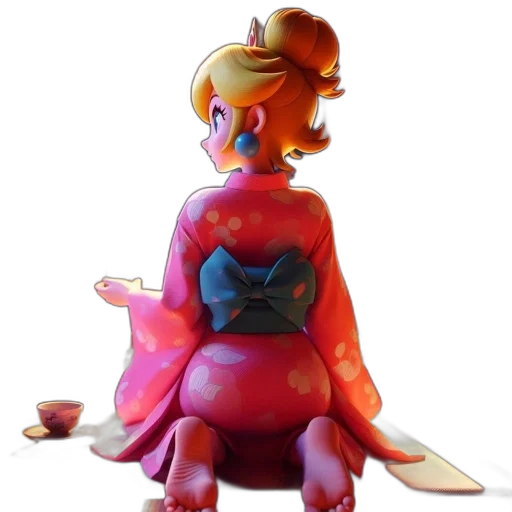 dress, robot, crown, jacket, concept art, 3d render, pixel art, vaporwave transparent PNG cut-out