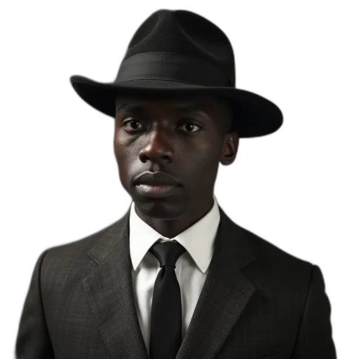 hat, staff, face, photorealistic, person, tie, called, positives transparent PNG cut-out
