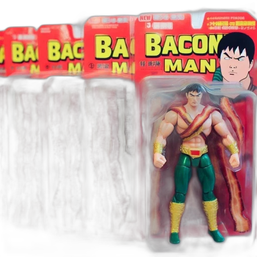 concept art, comic book art, image, displays, bacon, man, action, figures transparent PNG cut-out