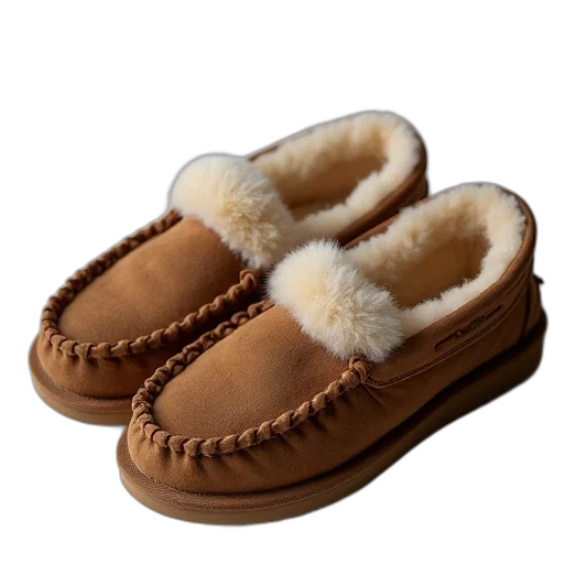 shoes, ugg, slippers, chestnut, size, very, good, condition transparent PNG cut-out