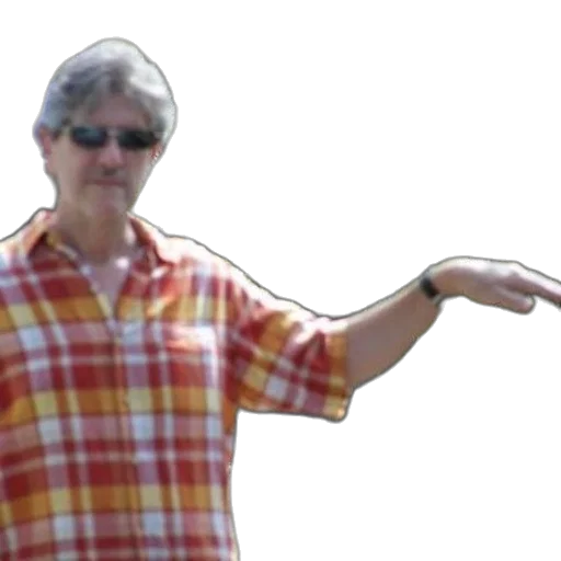 staff, weapon, jacket, creature, 3d render, man, plaid, shirt transparent PNG cut-out