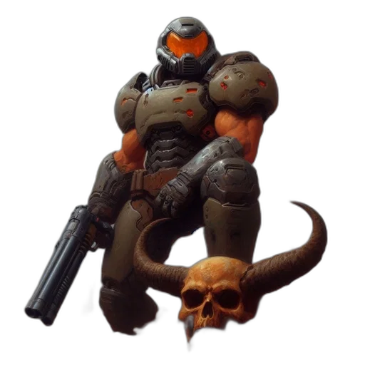 weapon, robot, creature, animal, concept art, pixel art, 3d render, fantasy art transparent PNG cut-out