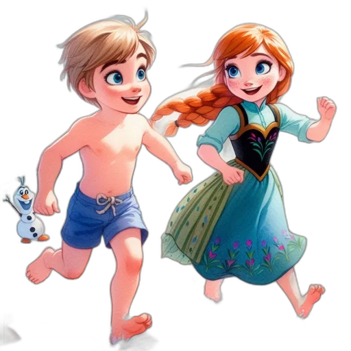 dress, 3d render, concept art, cartoon, fantasy art, underwater, snow, fire transparent PNG cut-out
