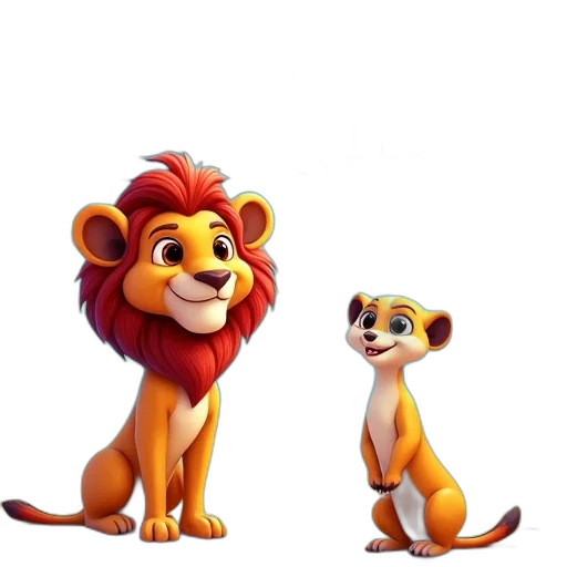 crown, animal, concept art, 3d render, cartoon, photorealistic, second, image transparent PNG cut-out