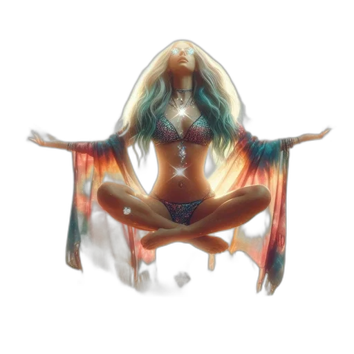 jewelry, crown, creature, hair, concept art, fantasy art, watercolor, 3d render transparent PNG cut-out