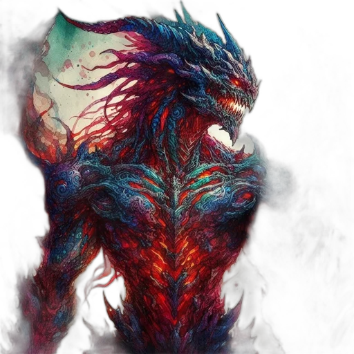 dragon, creature, mask, animal, fantasy art, concept art, comic book art, pixel art transparent PNG cut-out