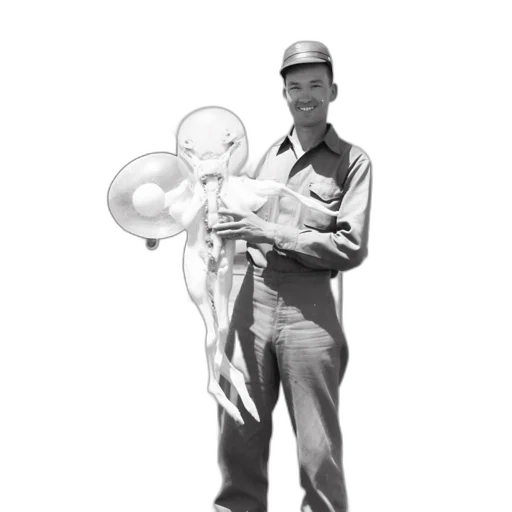 staff, robot, weapon, concept art, photorealistic, 3d render, cartoon, man transparent PNG cut-out