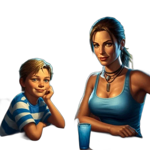pixel art, concept art, photorealistic, oil painting, neon lights, blue, inside, 1950s-style transparent PNG cut-out