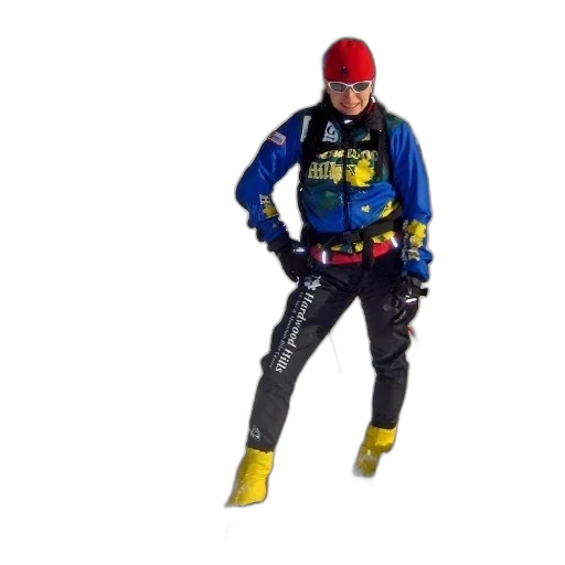 jacket, 3d render, concept art, person, blue, red, hat, stands transparent PNG cut-out