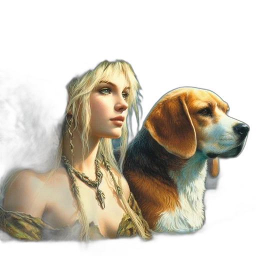 animal, fantasy art, photorealistic, concept art, pixel art, ethereal, scene, portrays transparent PNG cut-out