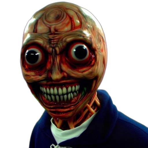 mask, face, robot, creature, 3d render, concept art, photorealistic, comic book art transparent PNG cut-out