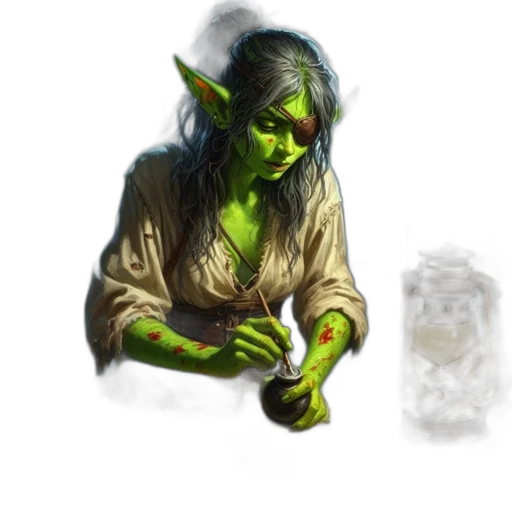 jewelry, staff, concept art, fantasy art, pixel art, photorealistic, green, green-skinned transparent PNG cut-out