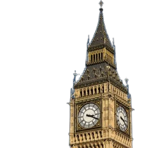 building, 3d render, photorealistic, concept art, close-up, iconic, big, ben transparent PNG cut-out