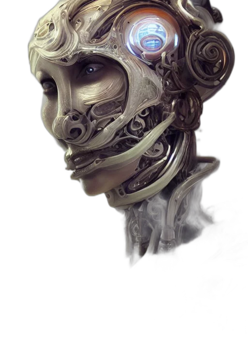 mask, robot, face, crown transparent PNG cut-out