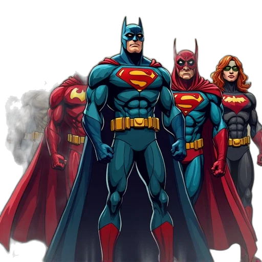 comic book art, concept art, cartoon, 3d render transparent PNG cut-out