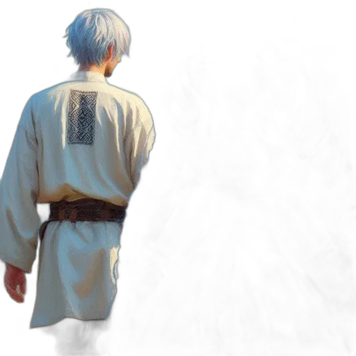 jacket, staff, sword, weapon, concept art, 3d render, photorealistic, fantasy art transparent PNG cut-out