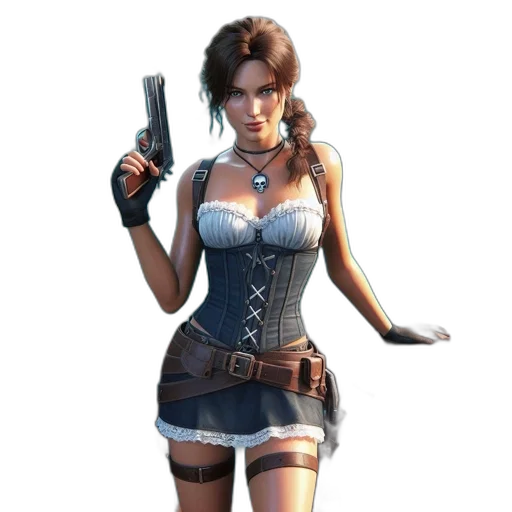 weapon, dress, staff, concept art, 3d render, fantasy art, pixel art, woman transparent PNG cut-out