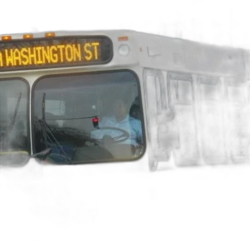 car, 3d render, photorealistic, concept art, bus, bicycle, rack, headed transparent PNG cut-out