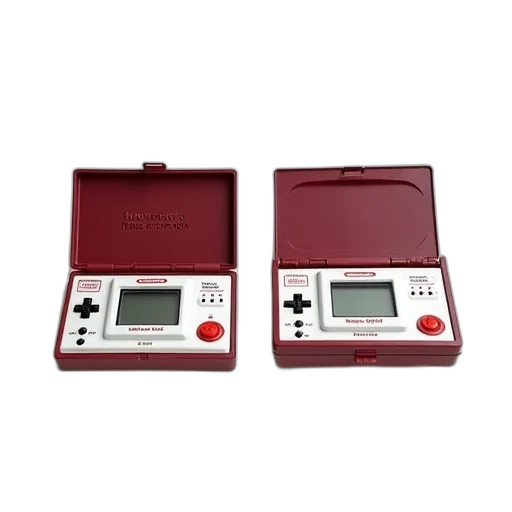pair, vintage, nintendo, game, watch, handheld, electronic, games transparent PNG cut-out