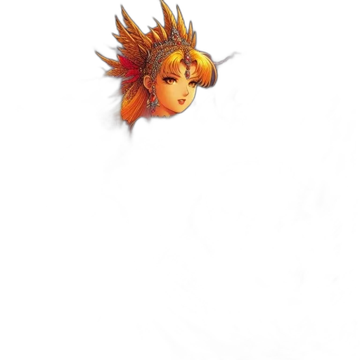 dragon, staff, crown, jewelry, fantasy art, concept art, 3d render, pixel art transparent PNG cut-out