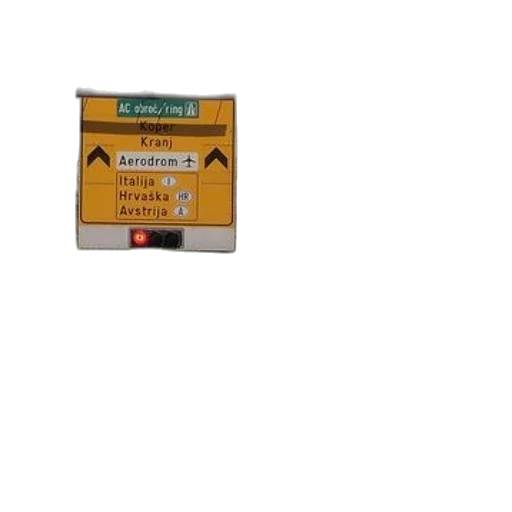 3d render, street, sign, foreign, language, points, various, destinations transparent PNG cut-out