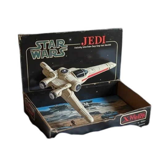 weapon, vintage, star, wars, return, jedi, x-wing, fighter transparent PNG cut-out