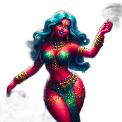 fantasy art, concept art, comic book art, pixel art, fire, neon lights, neon, colorful transparent PNG cut-out