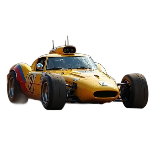 car, animal, 3d render, concept art, photorealistic, yellow, black, race transparent PNG cut-out