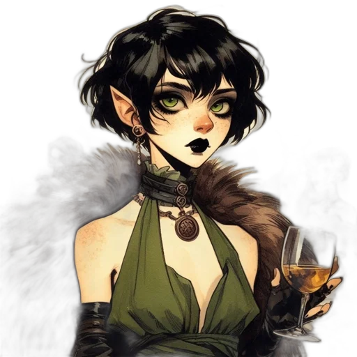 staff, fantasy art, concept art, pixel art, watercolor, earth tones, dark, green transparent PNG cut-out