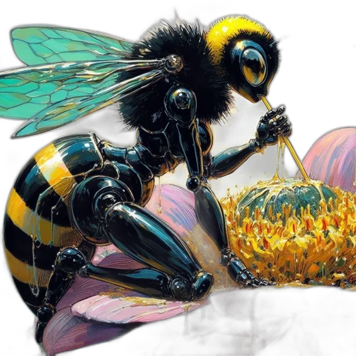 animal, creature, robot, concept art, fantasy art, comic book art, photorealistic, outer space transparent PNG cut-out