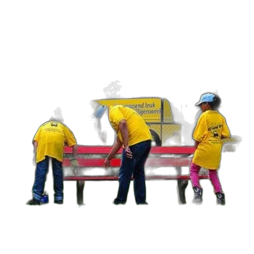 staff, furniture, umbrella, robot, photorealistic, concept art, group, people transparent PNG cut-out