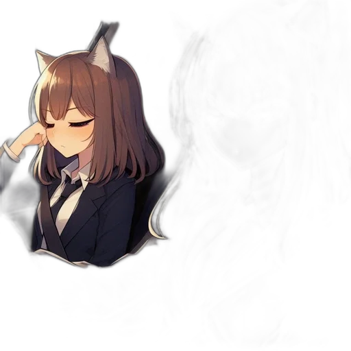 mask, creature, face, animal, anime, pixel art, watercolor, concept art transparent PNG cut-out