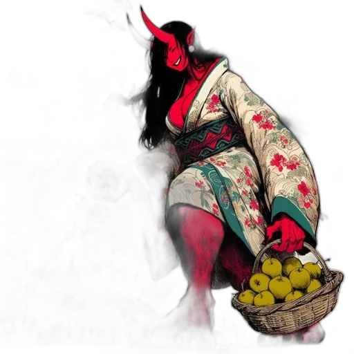 mask, dress, weapon, flower, fantasy art, concept art, photorealistic, watercolor transparent PNG cut-out